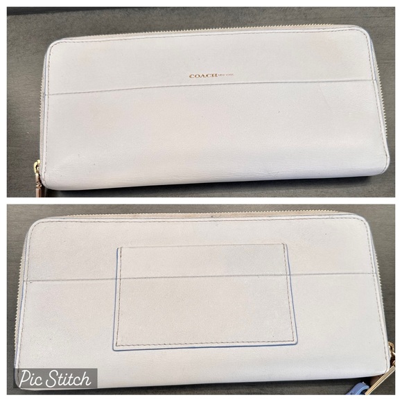 Coach Borough edgepaint bag & wallet White camel - Picture 9 of 11